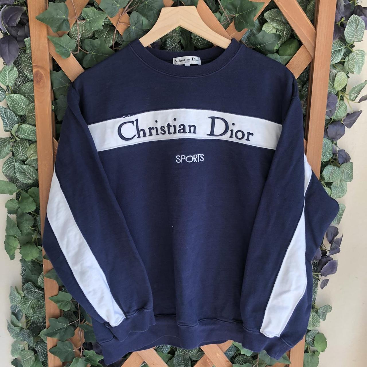 vintage christian dior sports sweatshirt