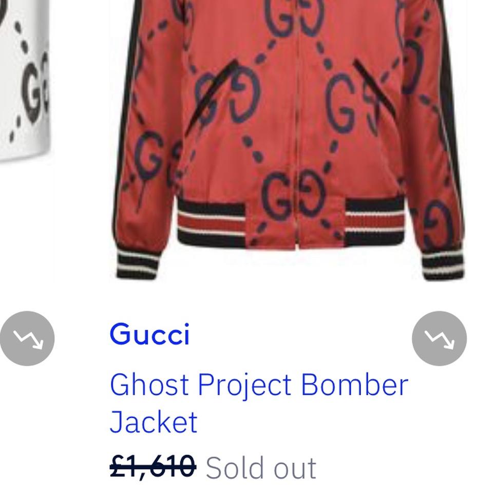 Gucci ghost bomber on sale jacket