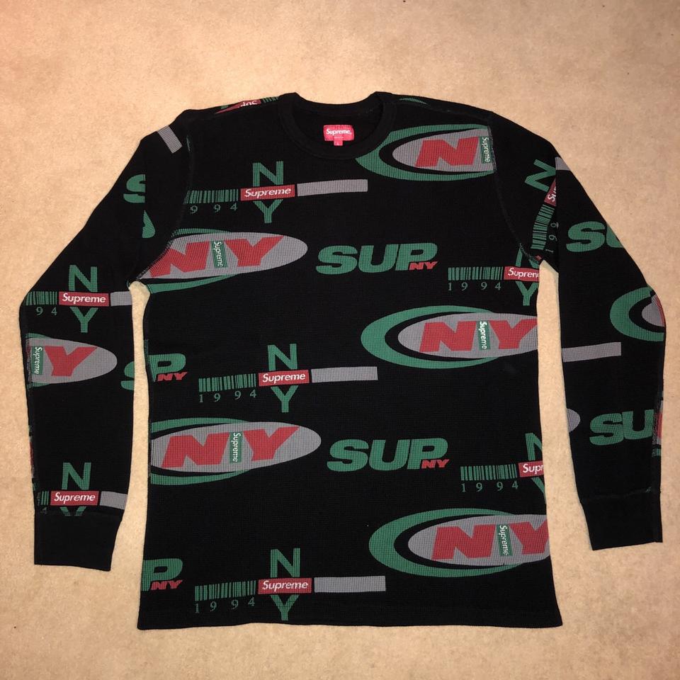 Supreme NY Waffle Thermal. Never been worn, out of... - Depop