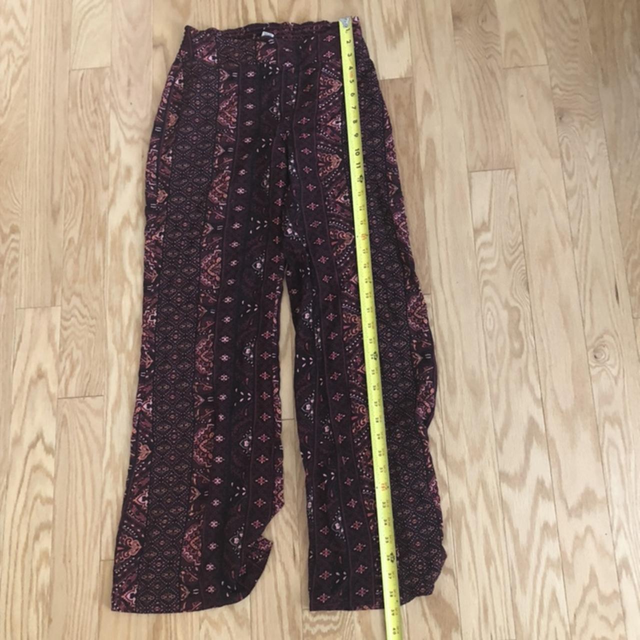 patterned flare pants