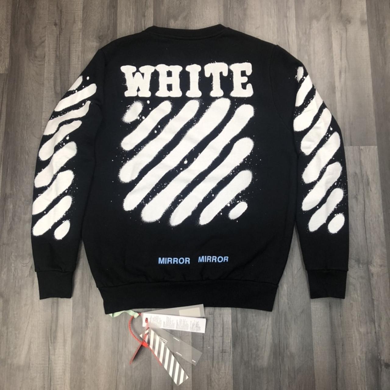 black and white off white jumper