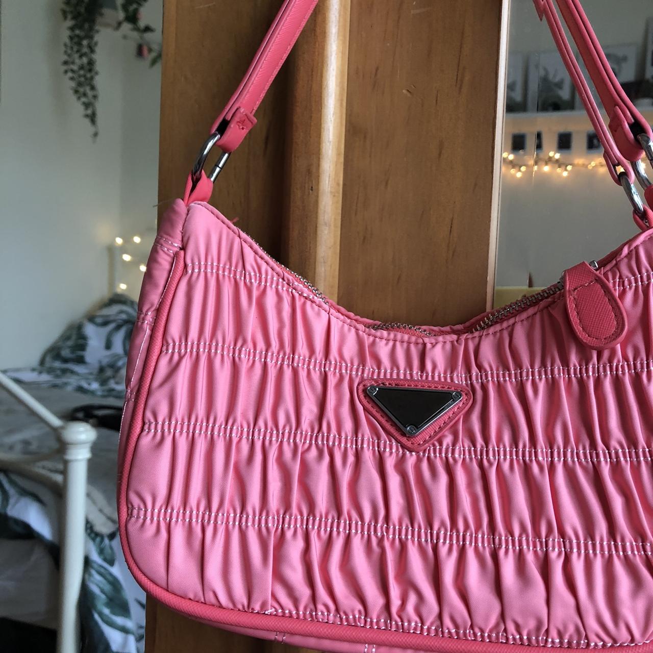 Hot pink Prada dupe bag. (There isn't a stain on the - Depop