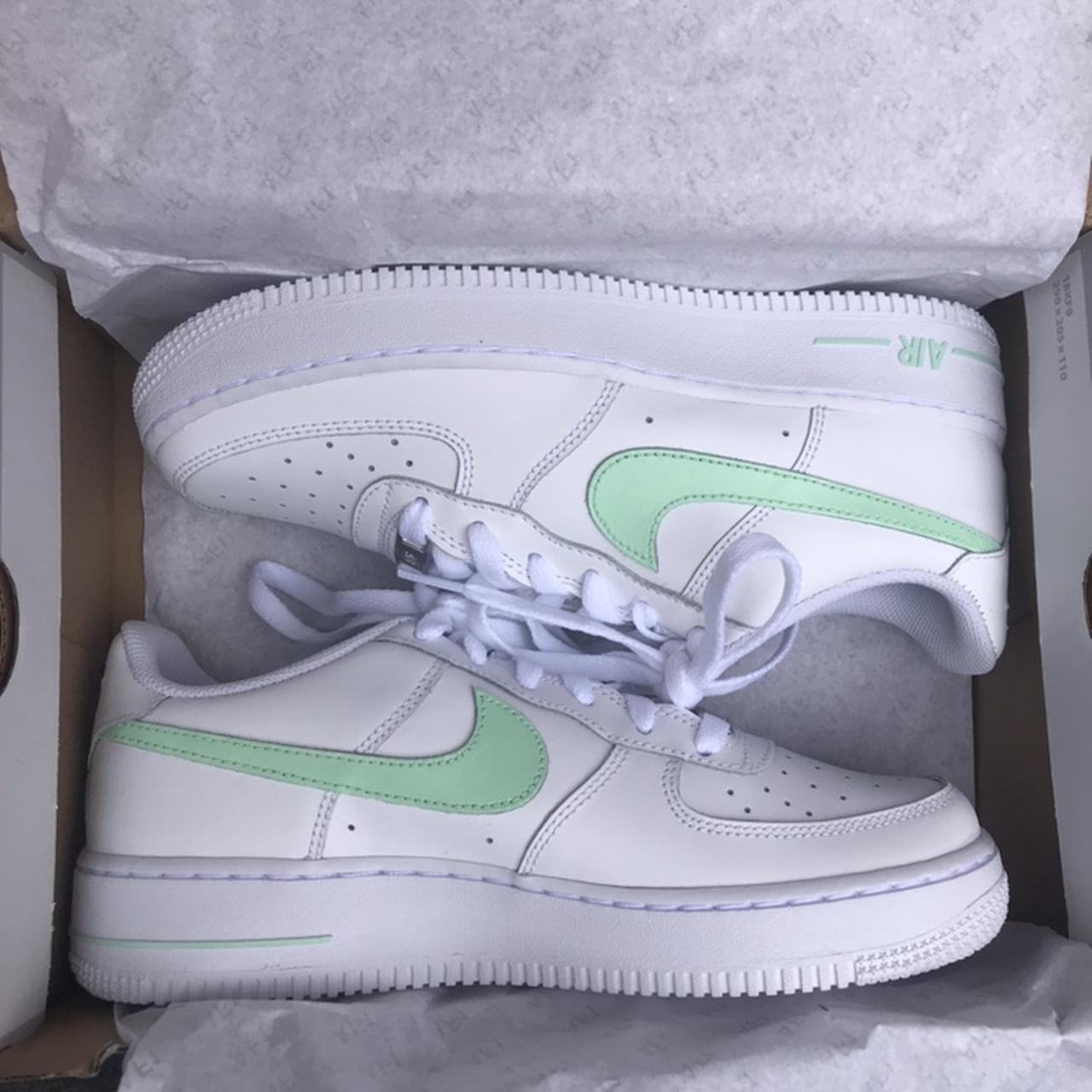 mint green tick air force 1