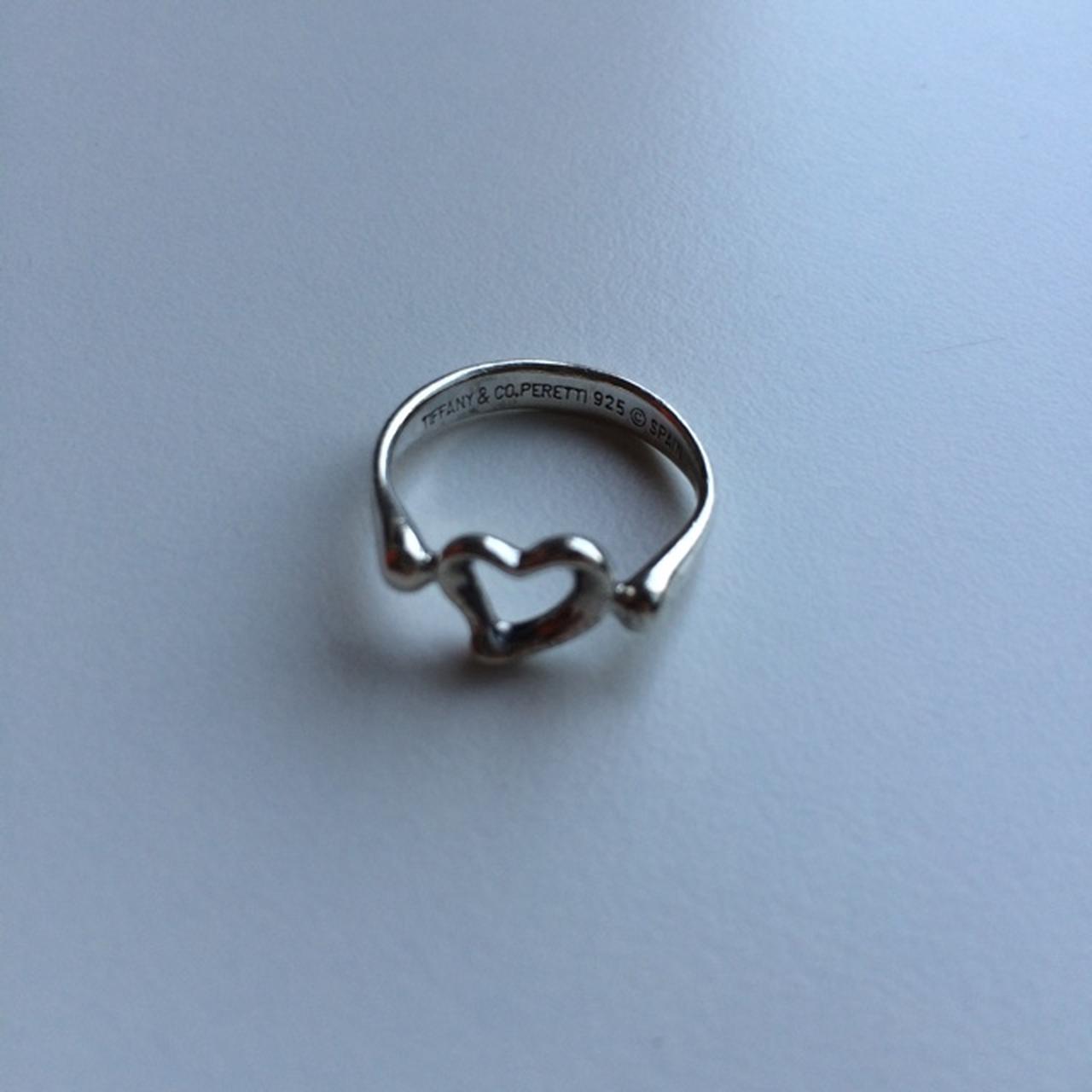 Argento Sterling Anello Tiffany Con Il Cuore Anello Tiffany In