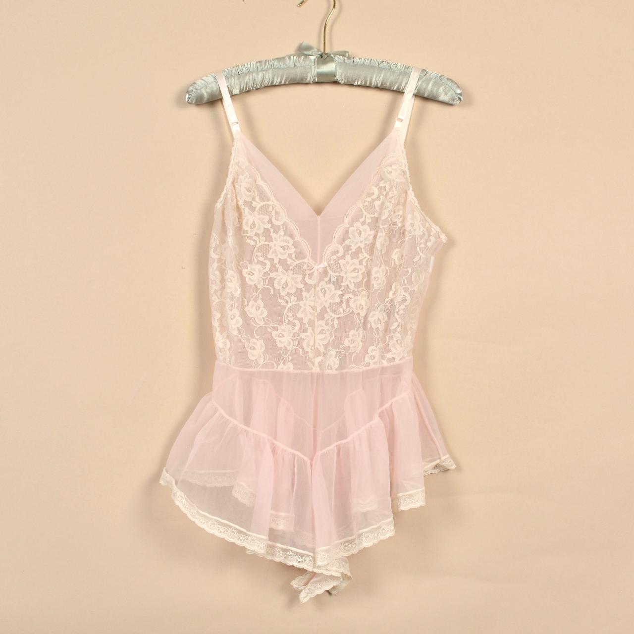 JCPenney Women's Pink Bodysuit Depop