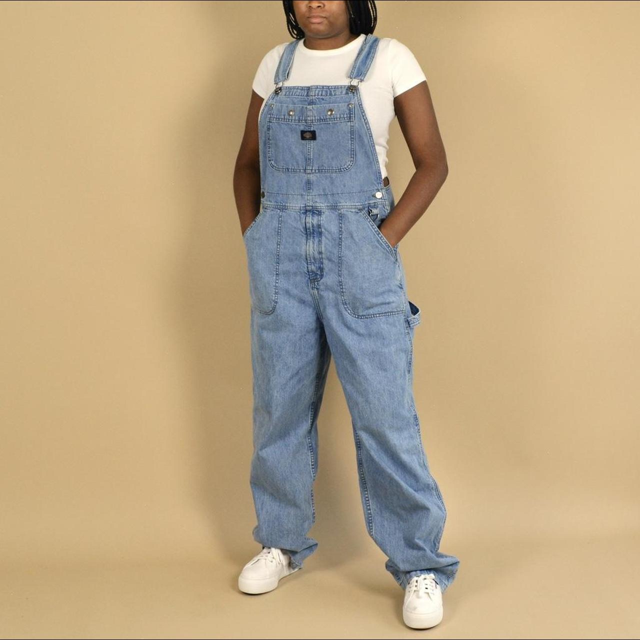 Harley Davidson Women's Blue Dungareesoveralls Depop