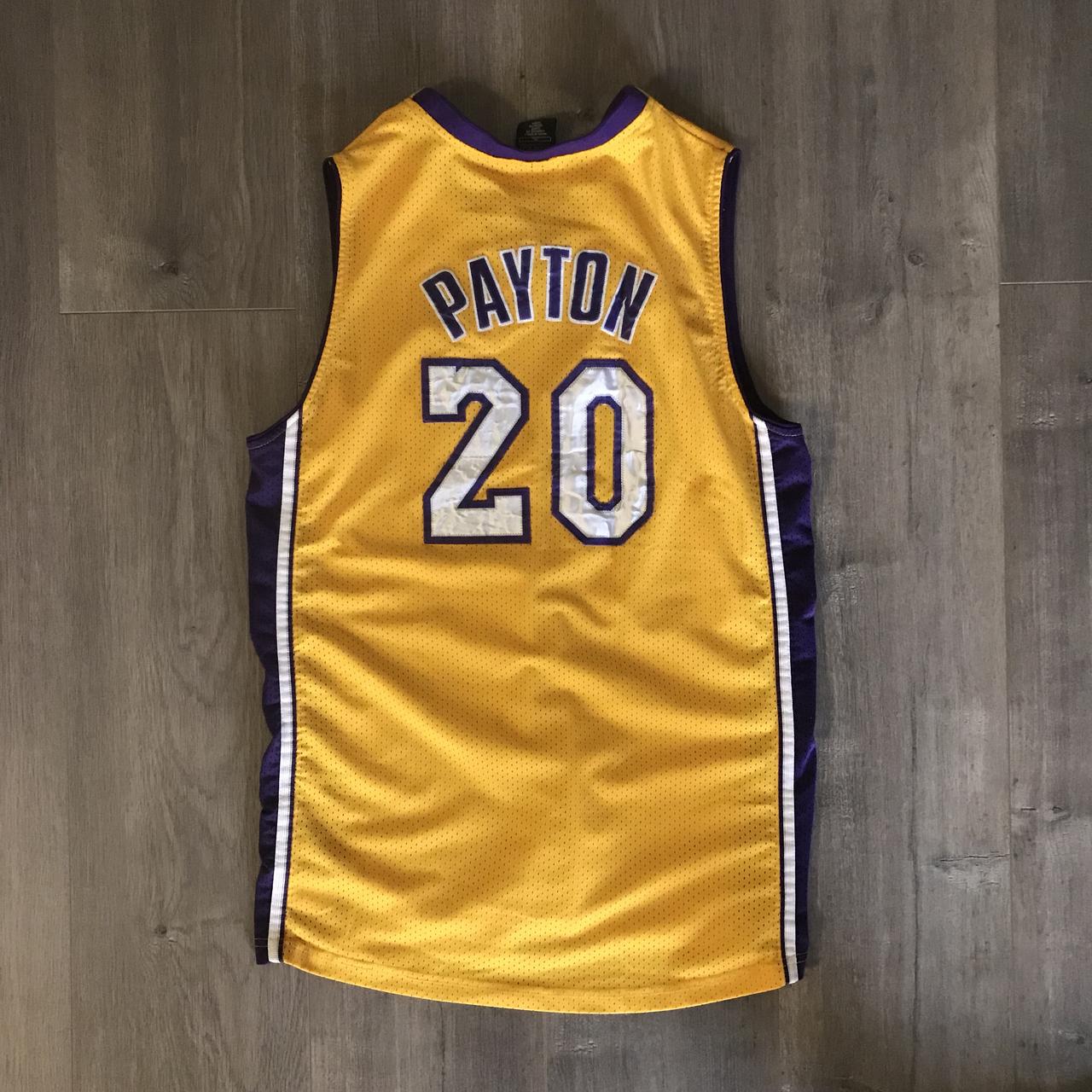 Los Ángeles Lakers vintage Gary Payton black jersey - Depop