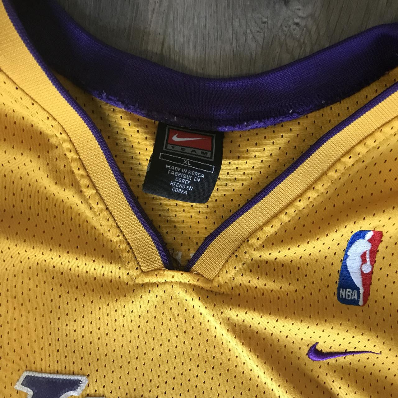 Los Ángeles Lakers vintage Gary Payton black jersey - Depop