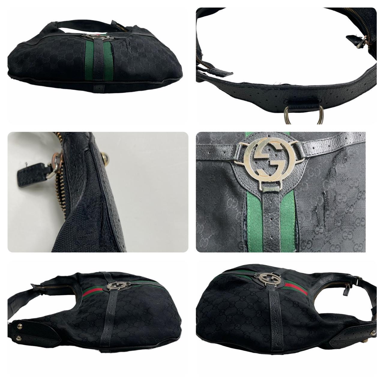 Vintage Gucci monogram shoulder bag Length... Depop