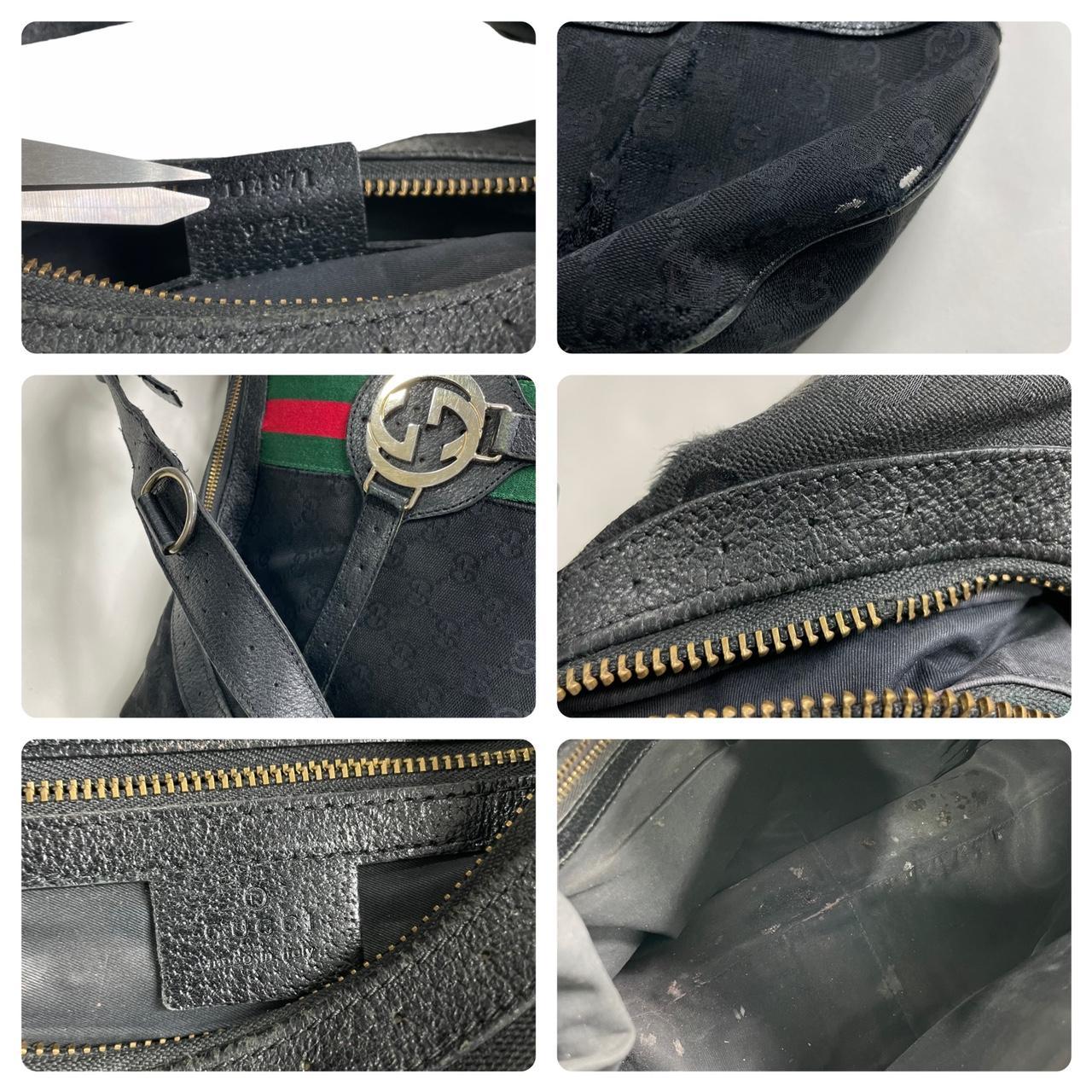 Vintage Gucci monogram shoulder bag Length... Depop