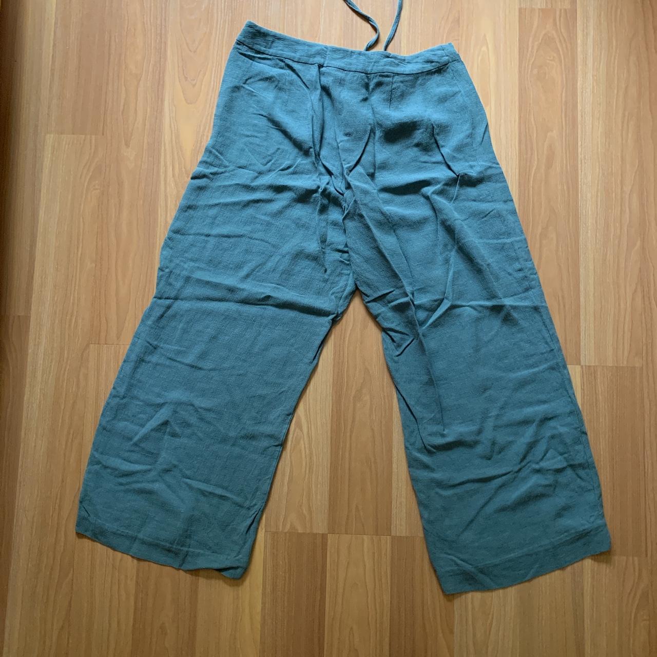 Women's Blue and Green Trousers (4)