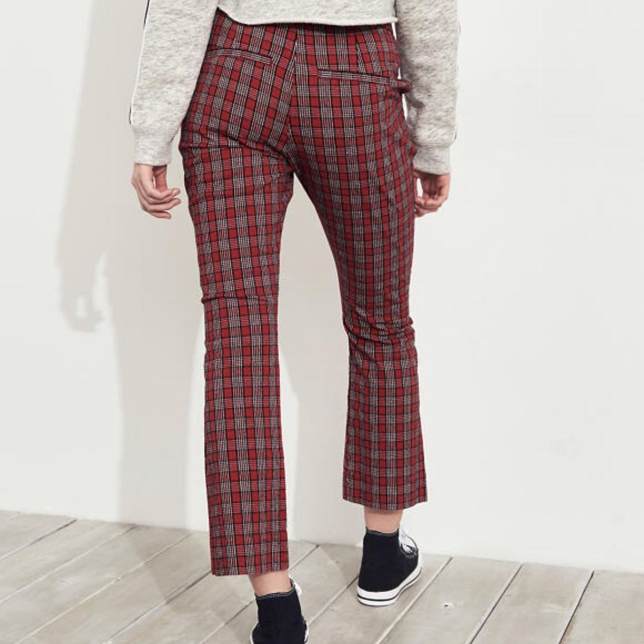 HOLLISTER Flared Trousers in Red