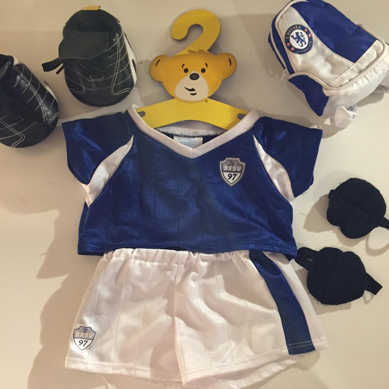 Build a bear football kit, including top, shorts, - Depop