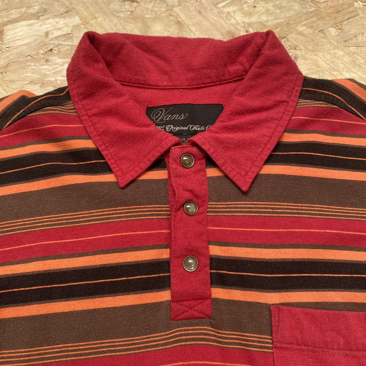 Vans Men's Red and Orange Polo-shirts (3)