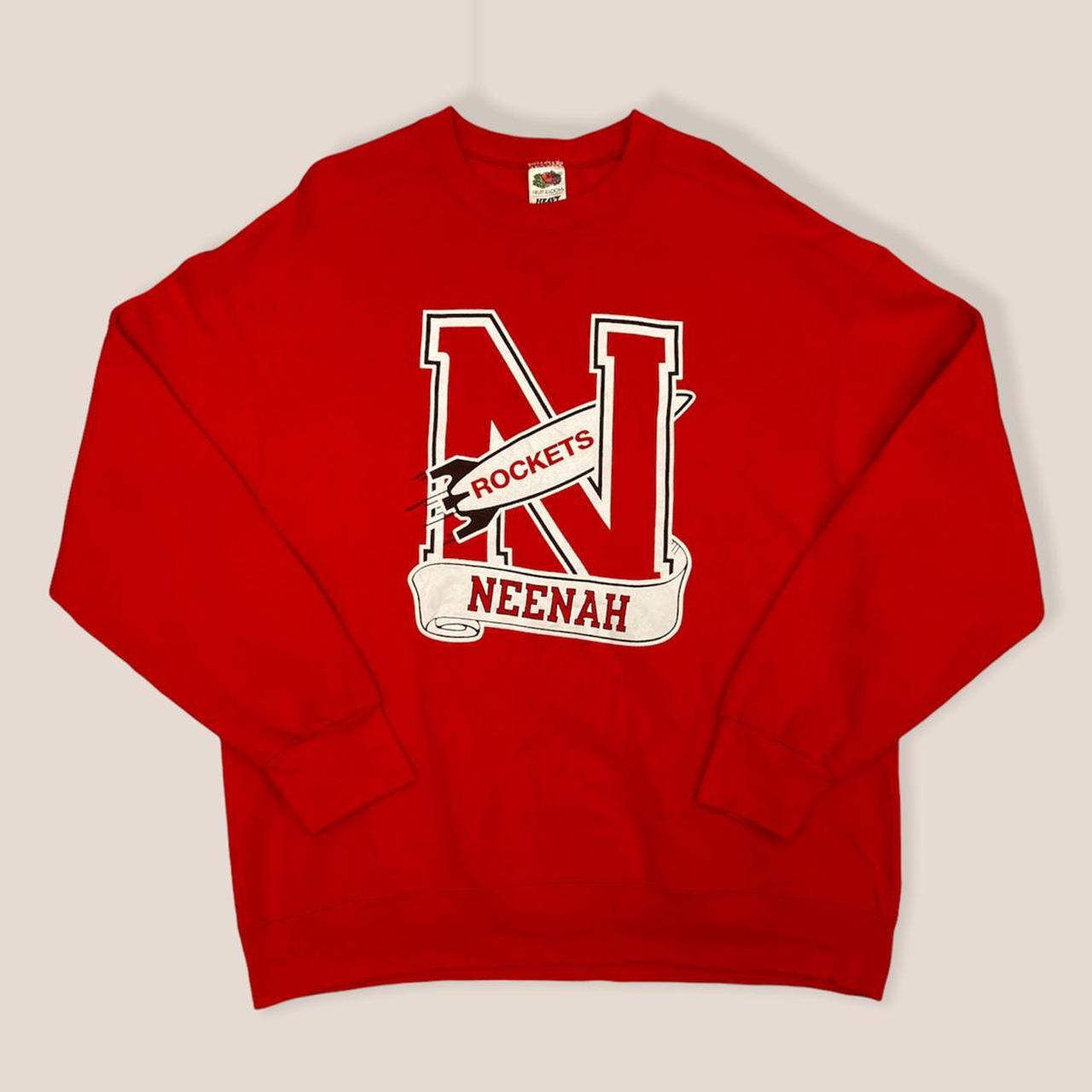 Vintage 90s American college sweatshirt Neenah... - Depop