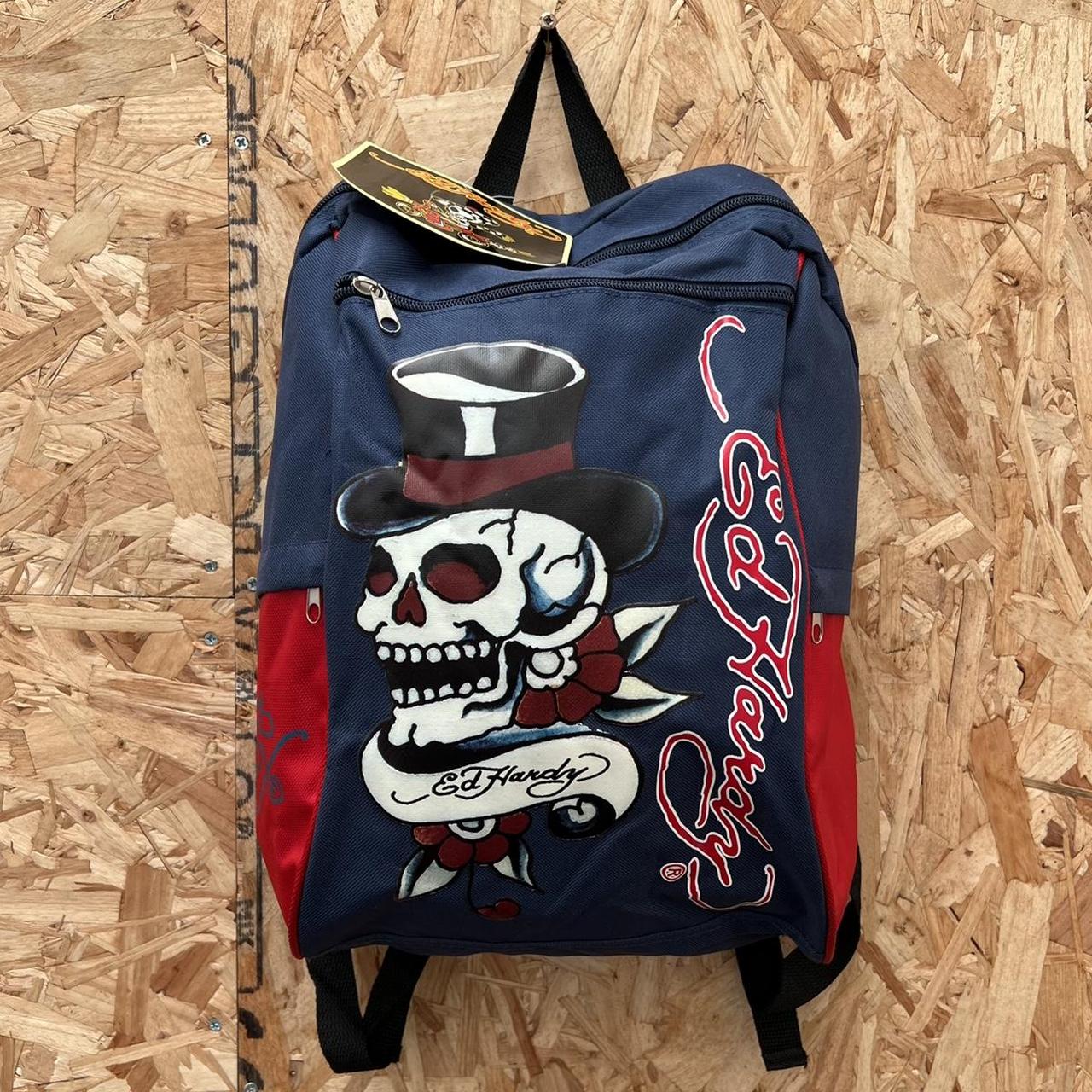 Ed hardy backpack Perfect everyday size, new with... - Depop