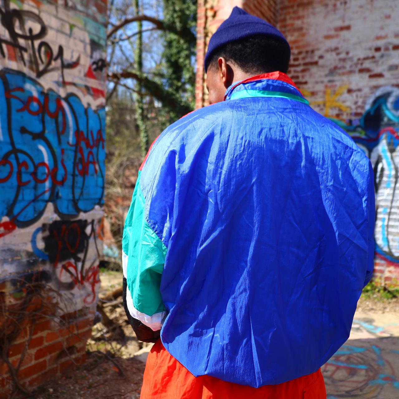 Vintage Brooklyn Dodgers Reversible Jacket S Blue - Depop