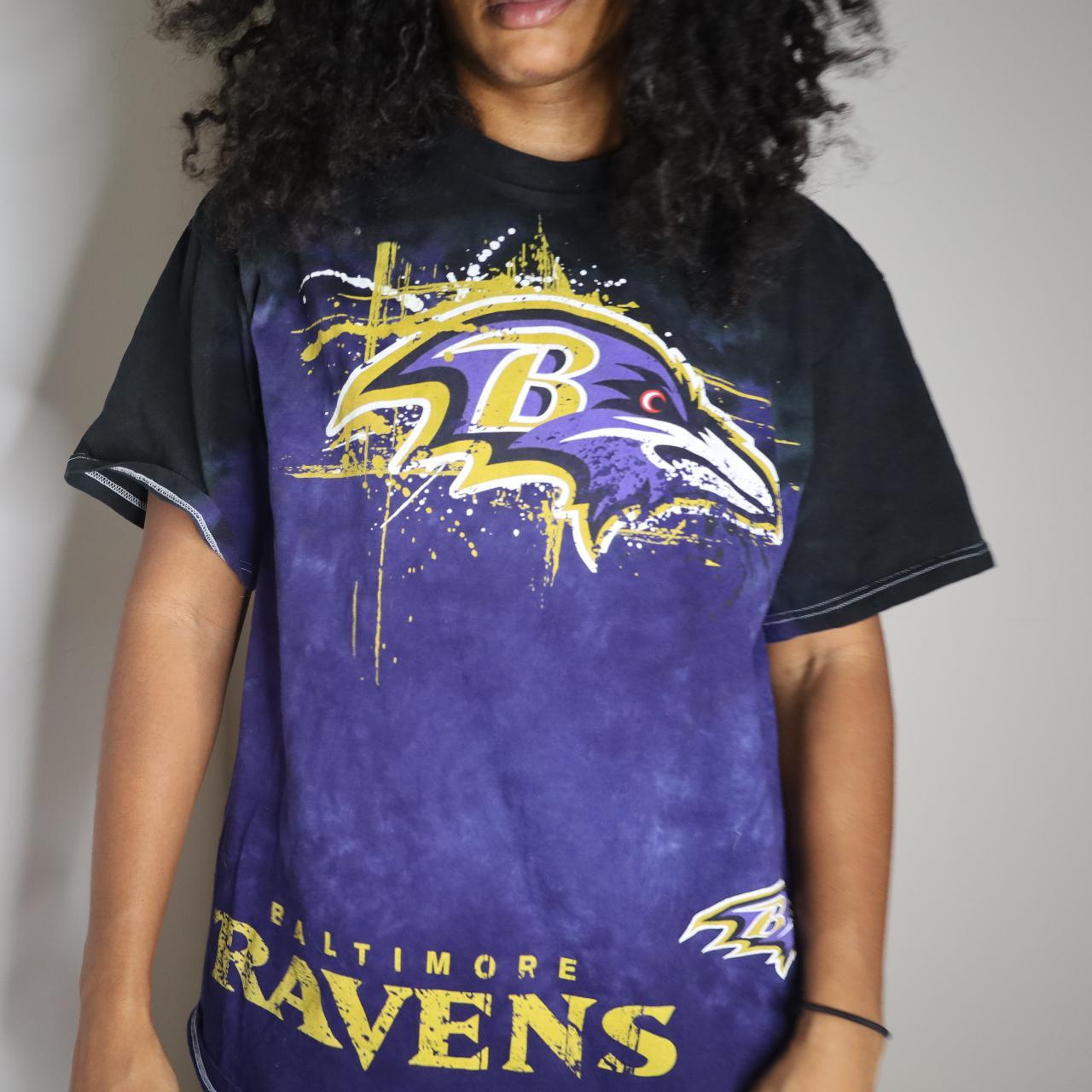 Baltimore Ravens Purple Tie Dye T-Shirt