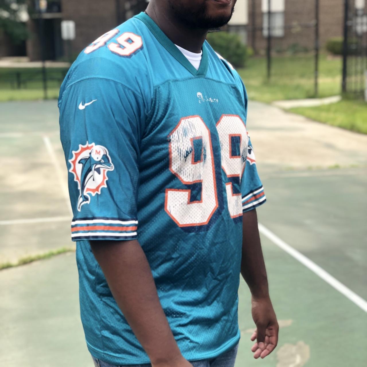 Sick Miami Dolphins 1999 Tie dye tee fits like a - Depop