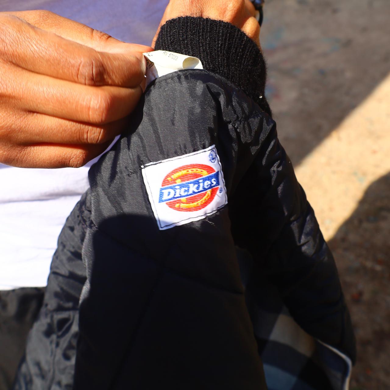 Dickies Men's White and Blue Vest Depop