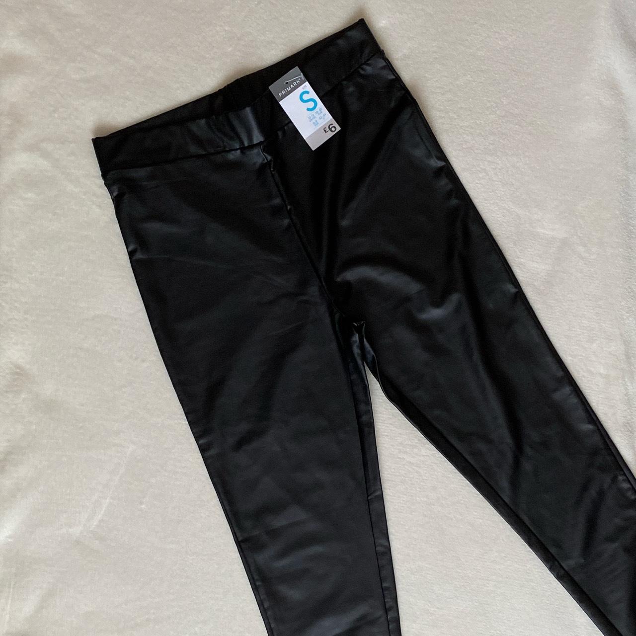 Primark faux leather leggings. Size 10-12. Never... - Depop