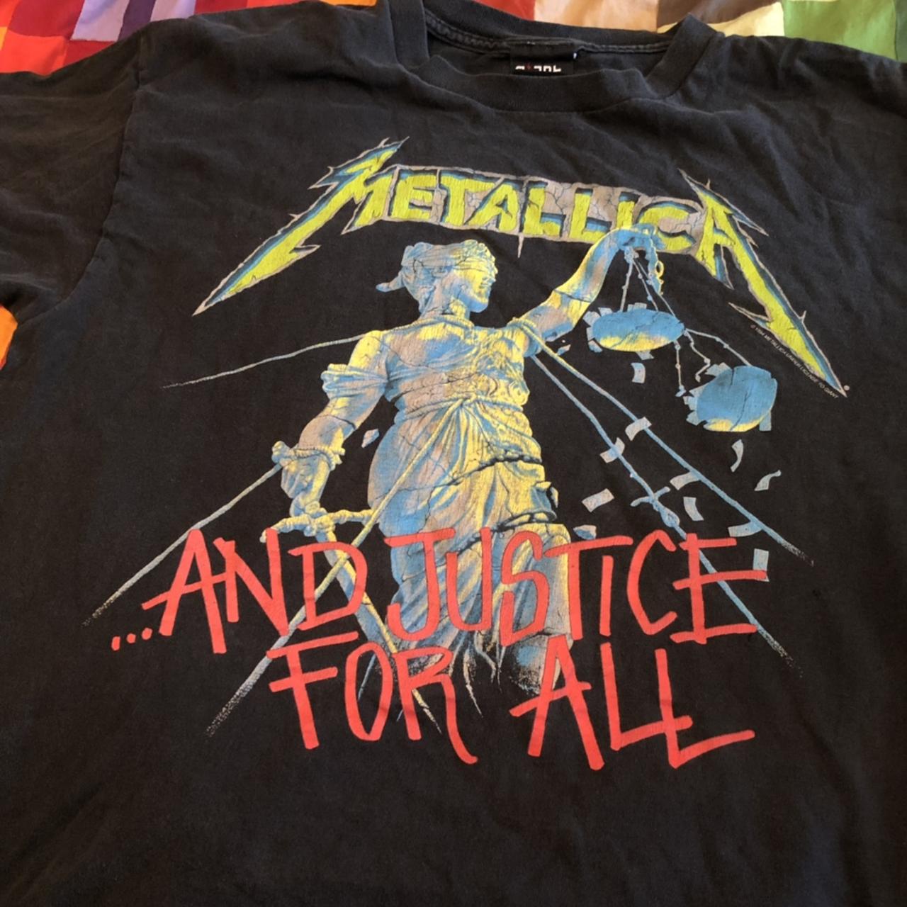 Vintage Metallica Ride The Lightning Shirt Giant 1994