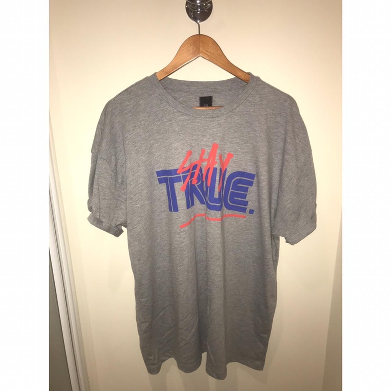 Stay true logo t shirt from River Island. Oversized... - Depop