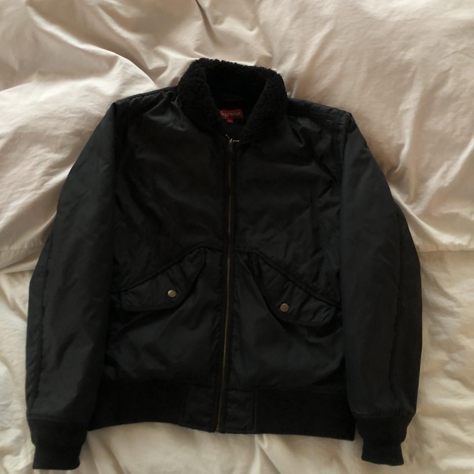 Supreme quilted nylon tanker jacket from fw 16... - Depop