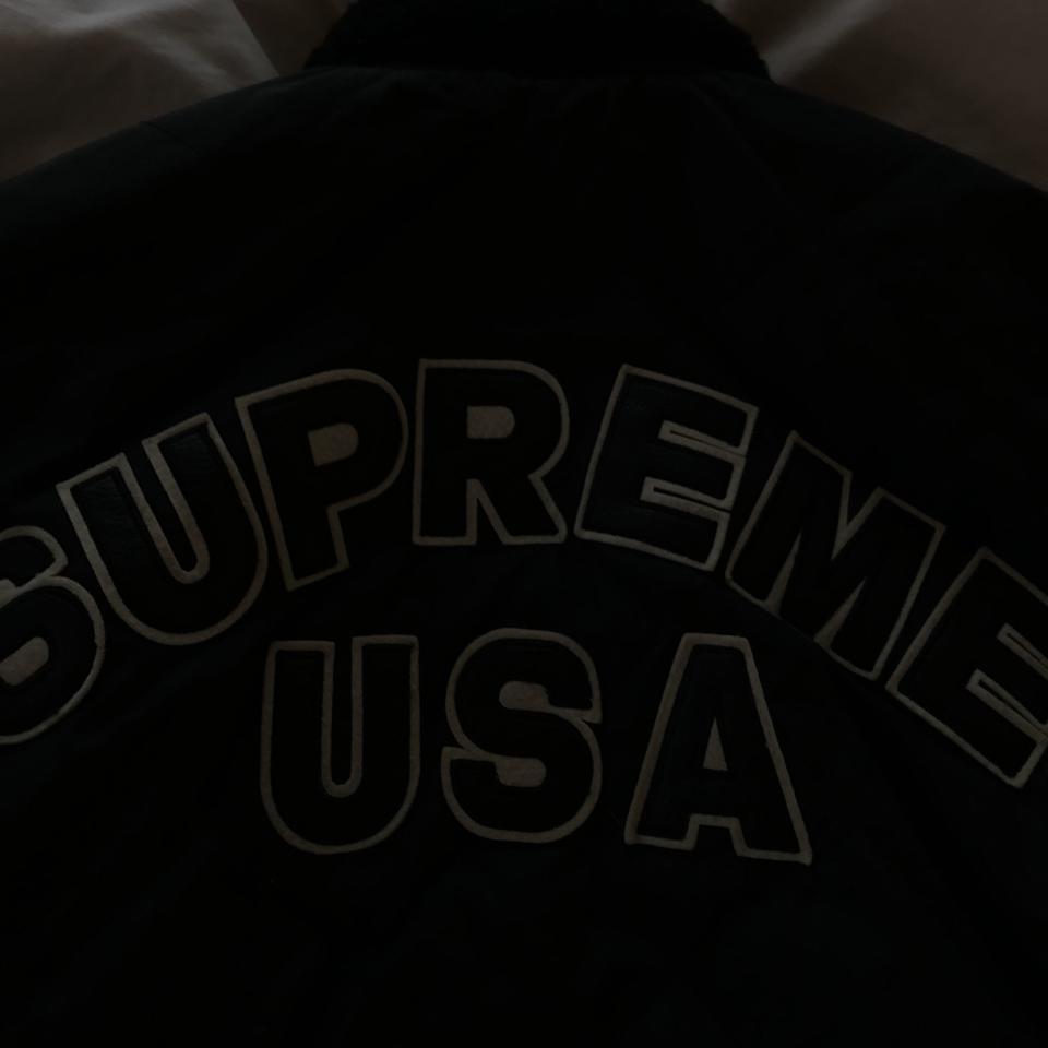 Supreme quilted nylon tanker jacket from fw 16... - Depop