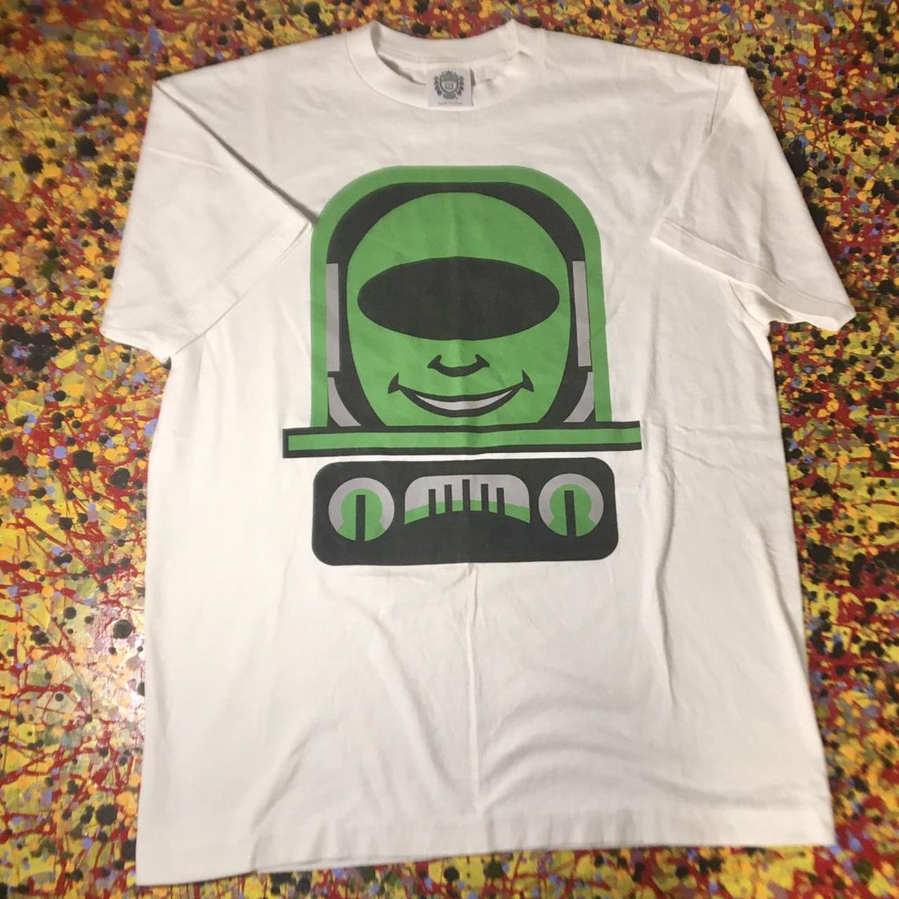 Billionaire Boys Club Men's White and Green T-shirt