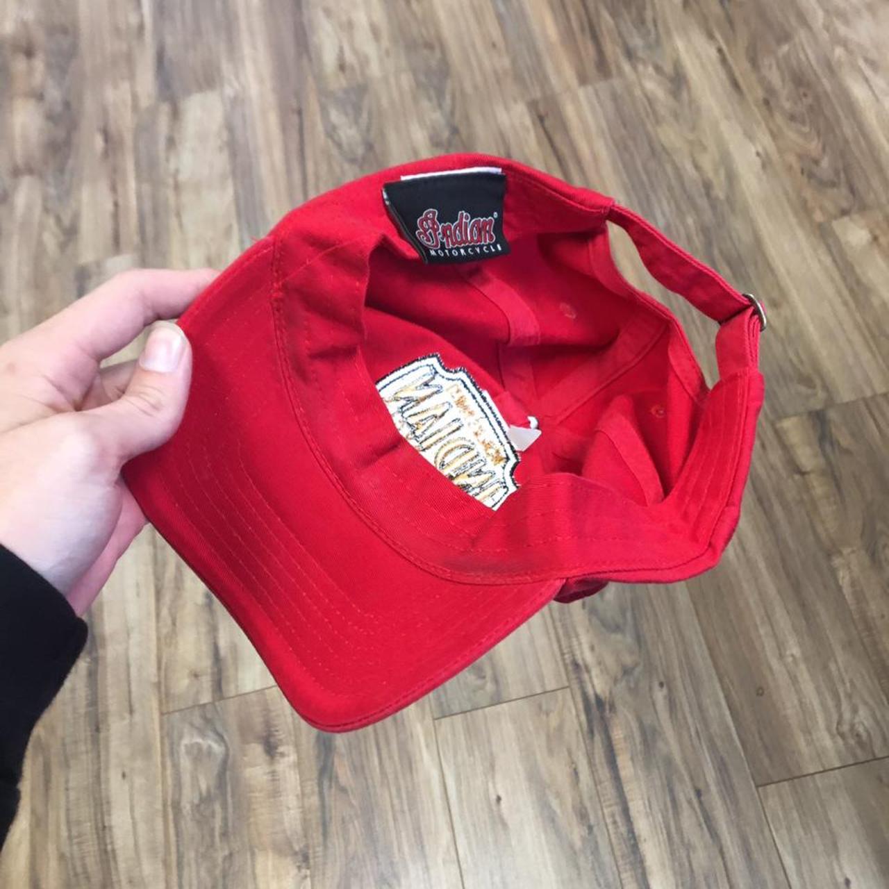 2000s indian Motorcycle dad strap back hat... - Depop