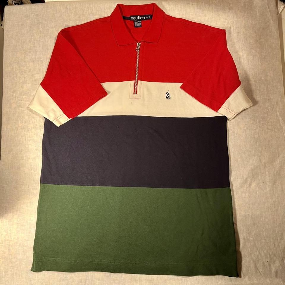 PICK Vintage Polo Nautica Shirt Pullover Nautica Two Tone Color