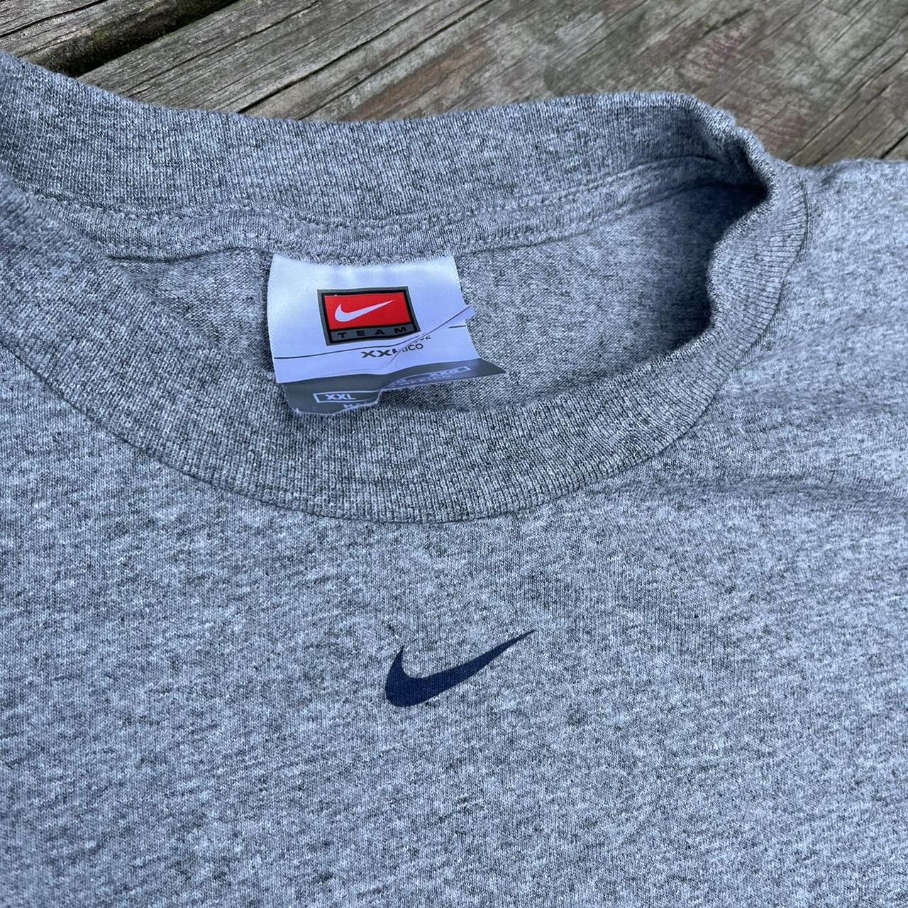 Vintage 2000s Nike Syracuse T-Shirt grey Size... - Depop