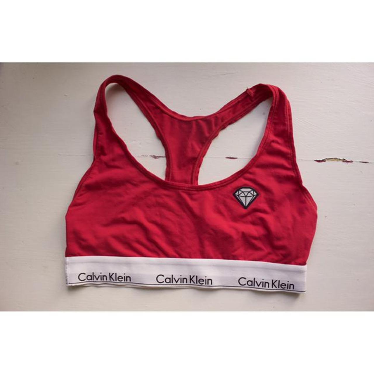 Red CK bra limited edition RPR £32 Worn a... Depop