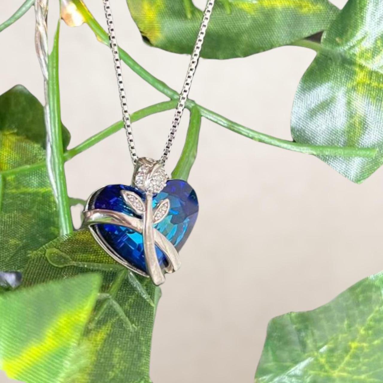 Product Image 1 - Blue Heart and Silver rose