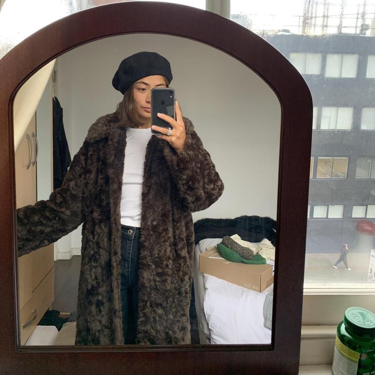 camille faux fur coat