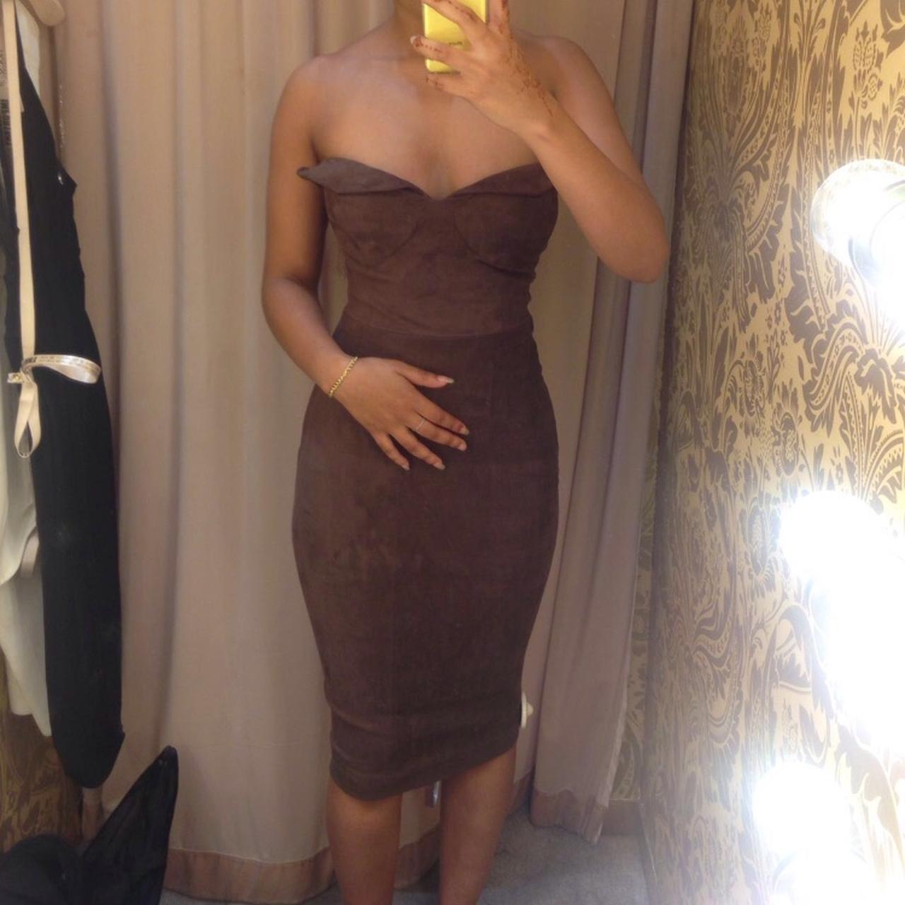 house of cb suede dress