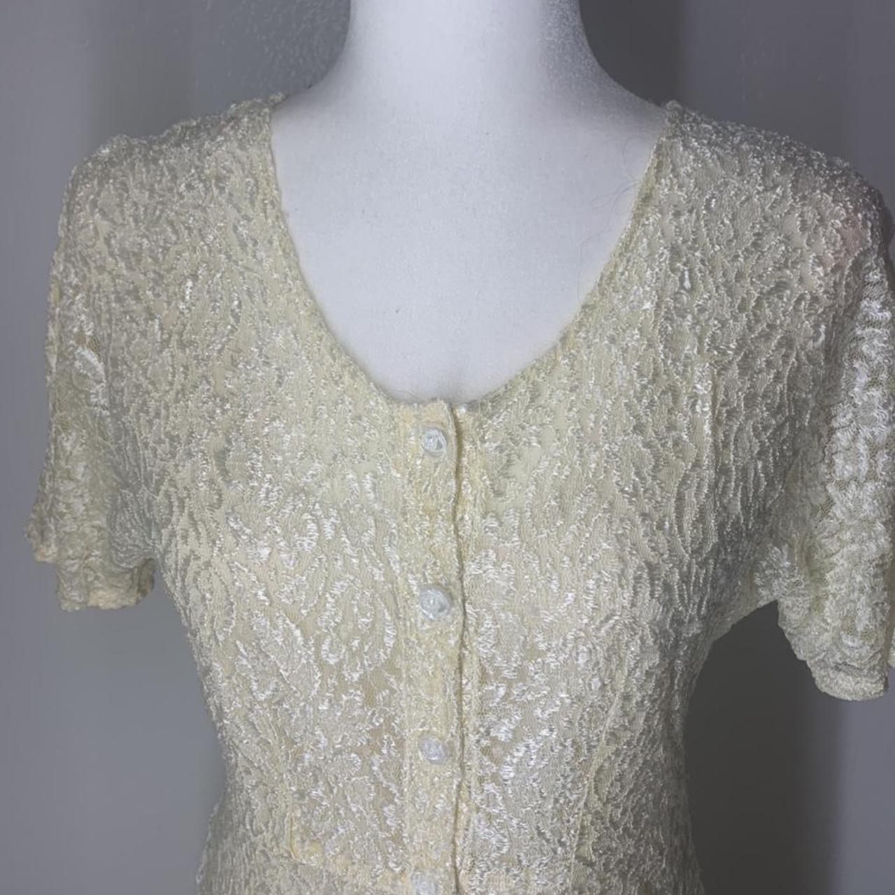 Brand: Betsy’s Things Item: Vintage Lace Dress With... - Depop