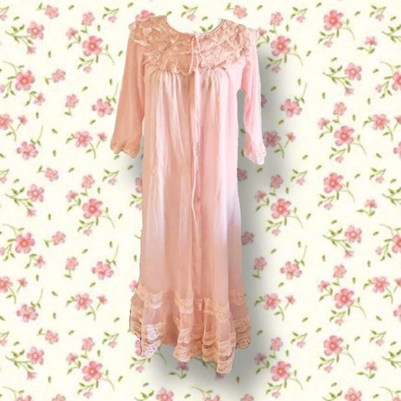 Pink best sale frilly nightdress