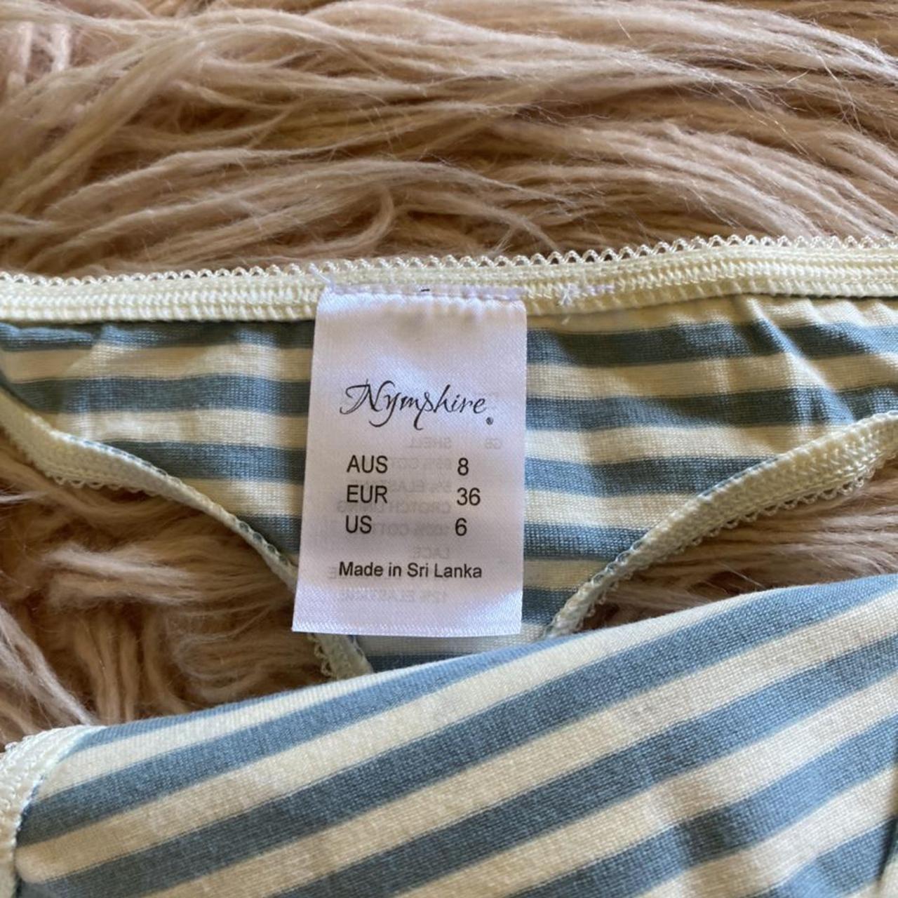 Last One In Blue Stripes Left. Striped Hello Kitty - Depop