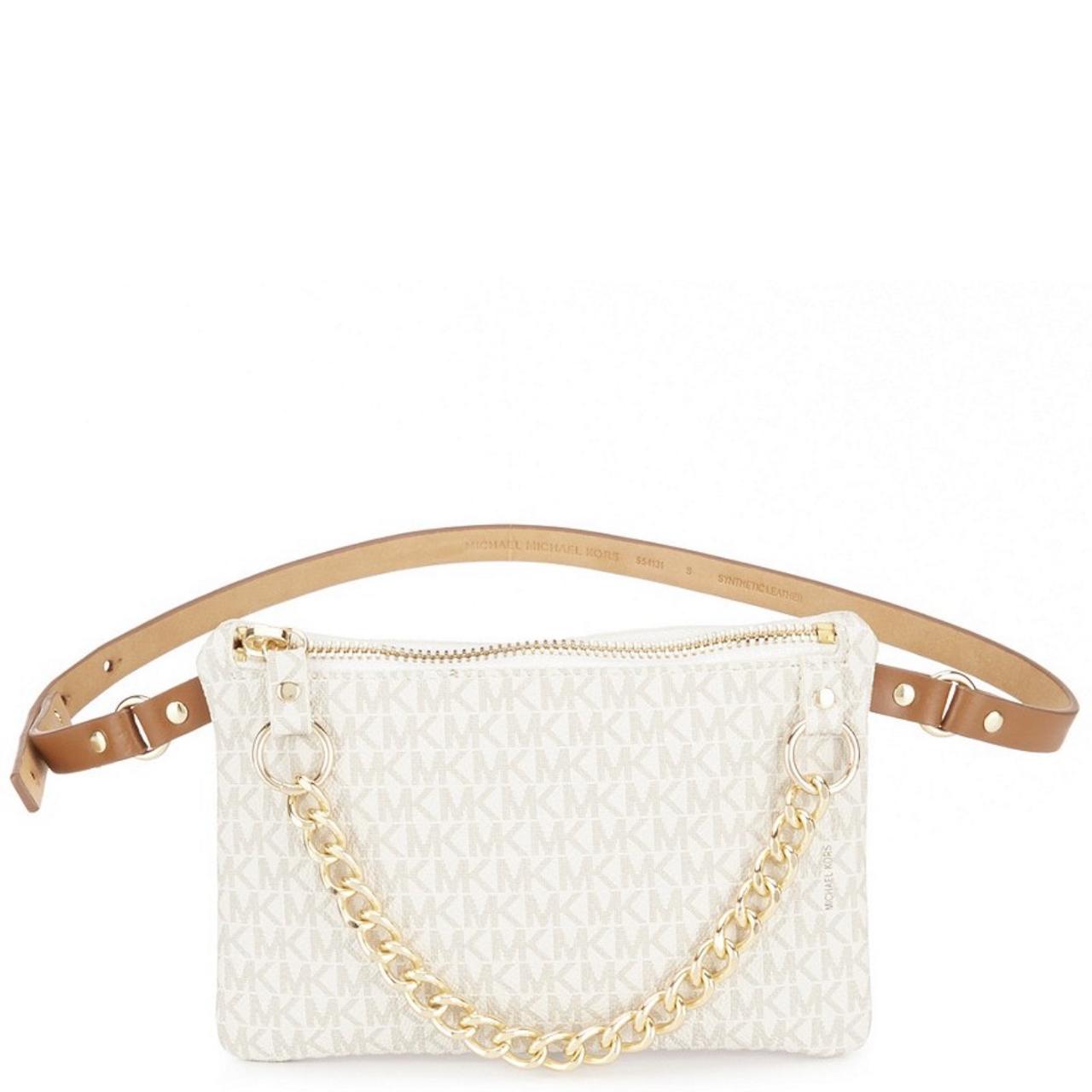 Michael kors belt bag with pull chain hot sale