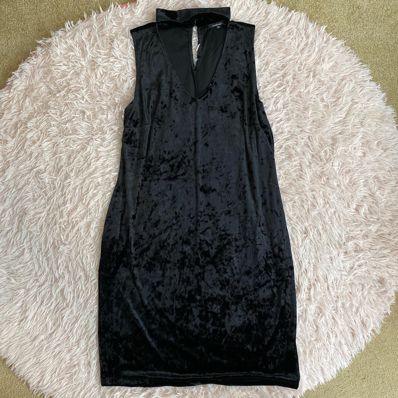Black Velvet Dress Depop