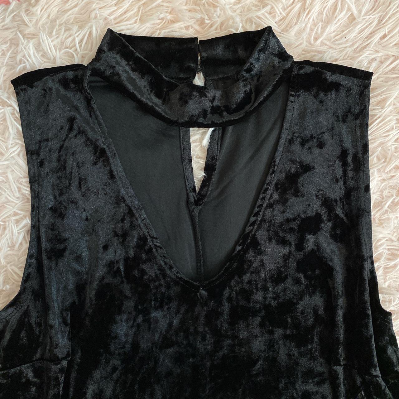 Black Velvet Dress Depop