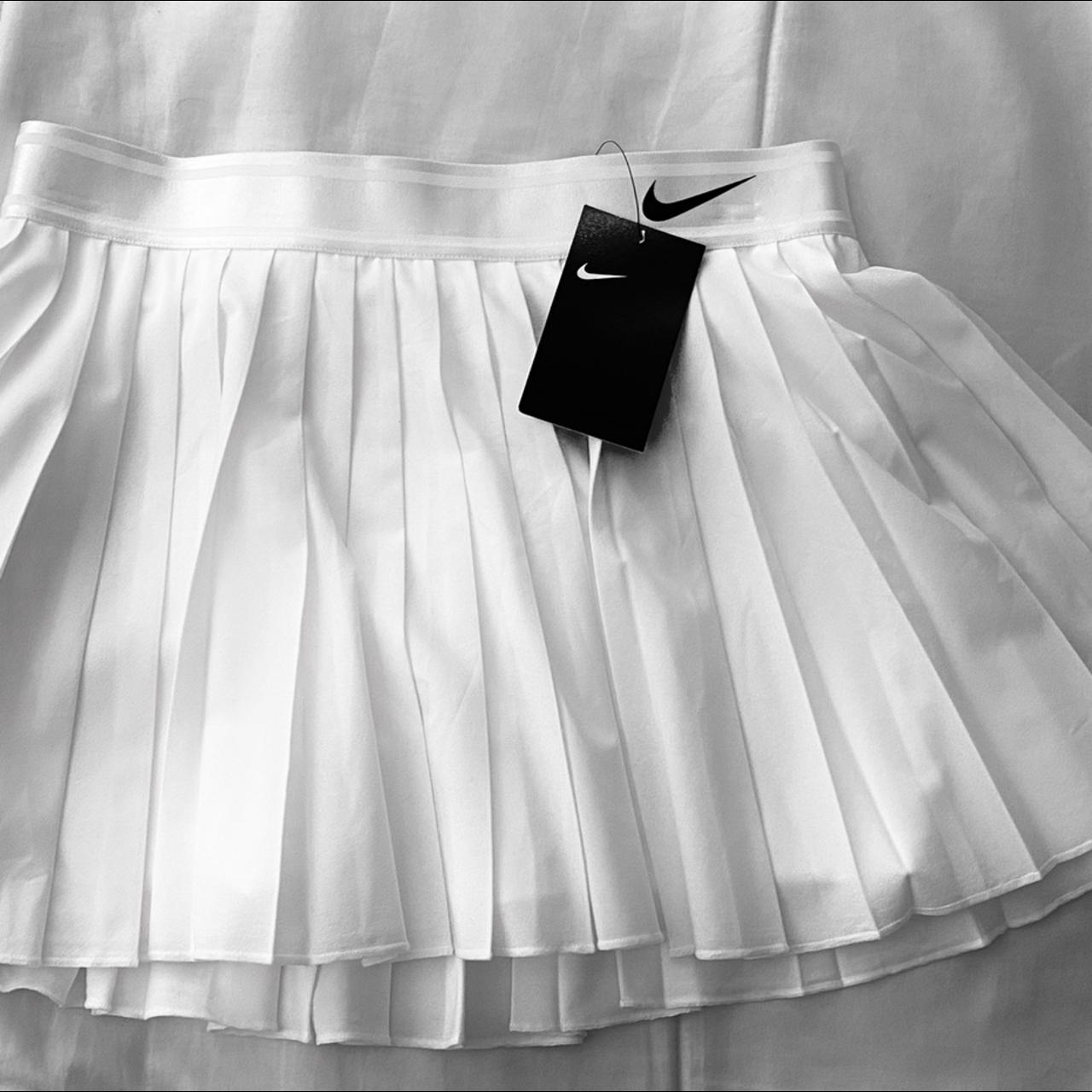 White Nike tennis skirt More Nike skirts on my... - Depop