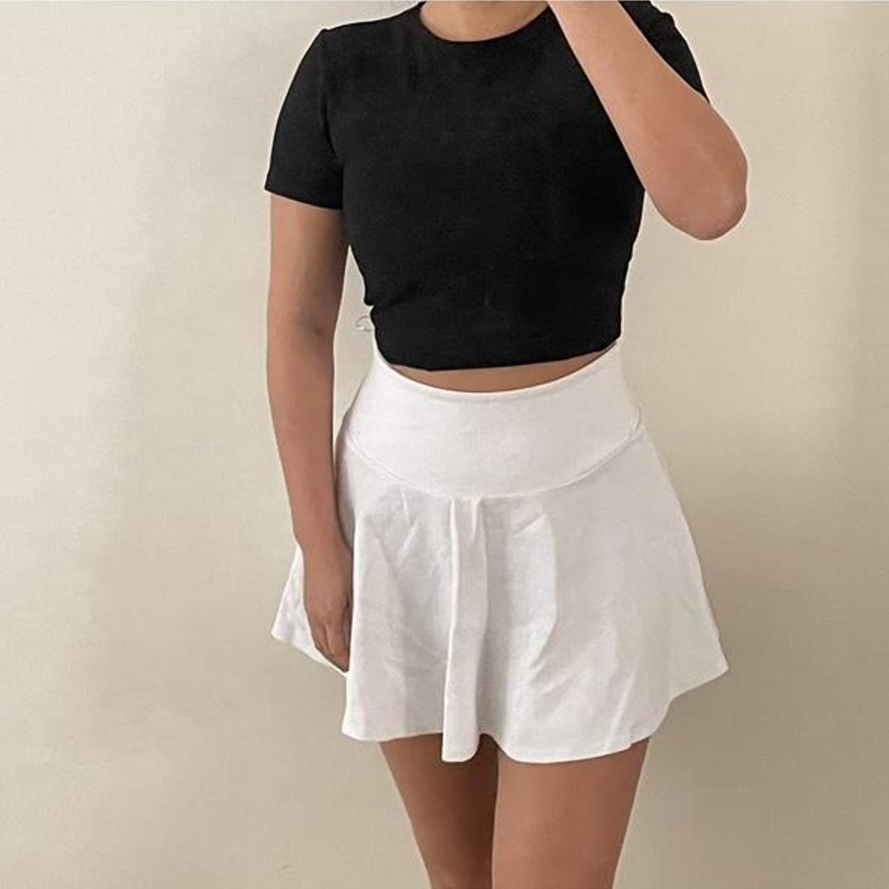 White elastic skirt. Can be for casual use or as an... Depop