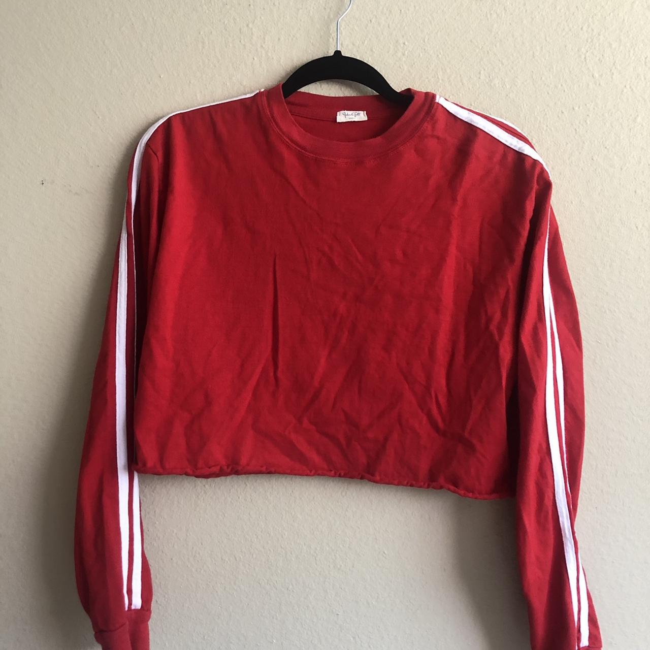 Brandy Melville long sleeve red top with