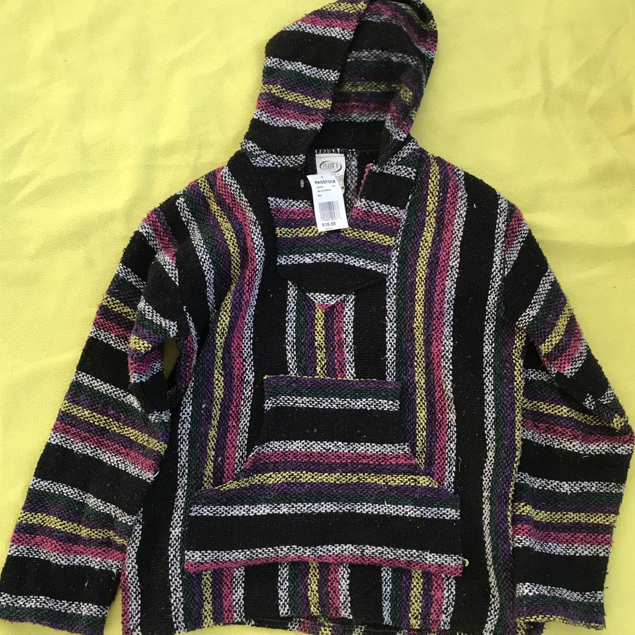 Multi-colored drug rug hoodie! Barely worn and still... - Depop