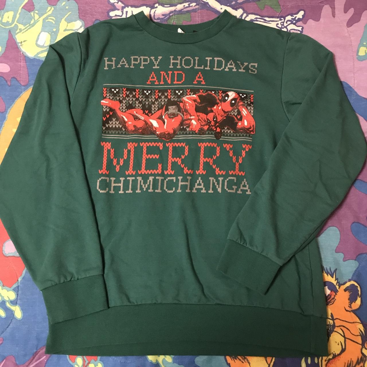 Deadpool Happy Holidays and Merry Chimichanga... - Depop