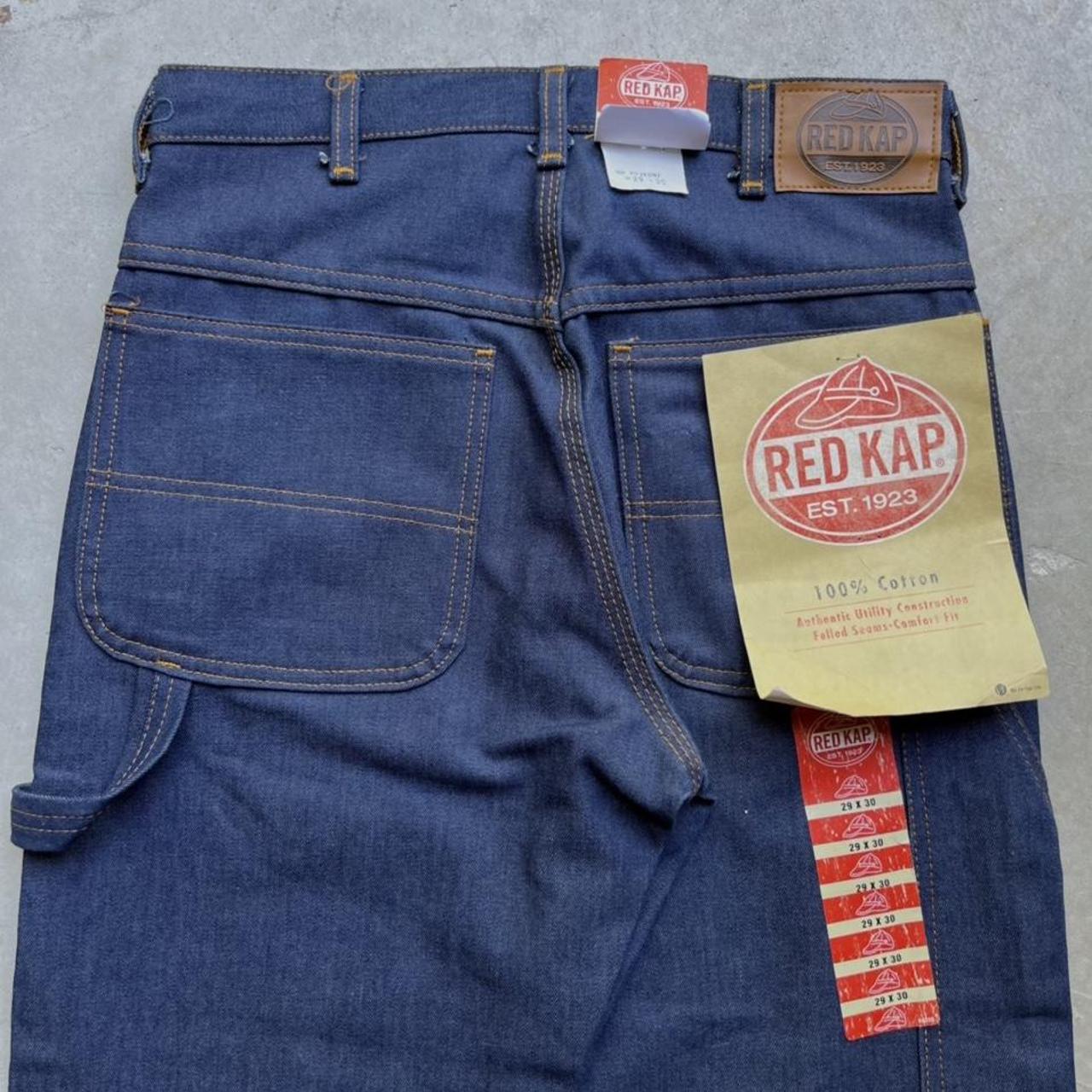 vintage 1980’s red kap carpenter jeans og tags /... - Depop