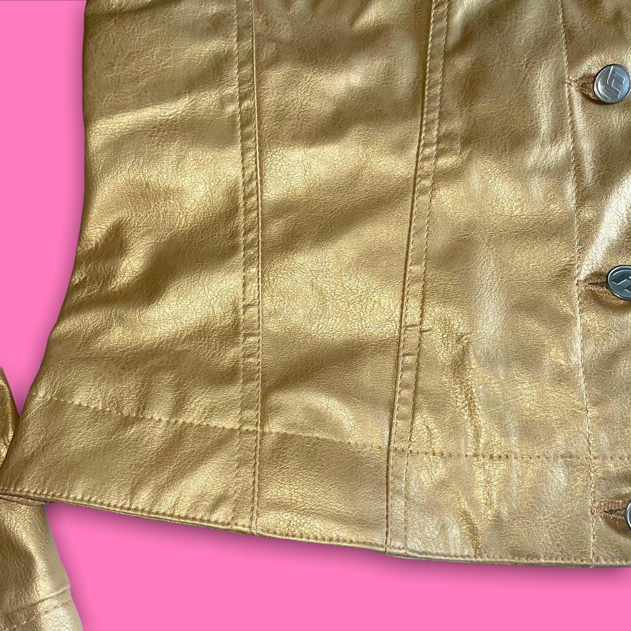 Insane 90s/00s vintage gold jacket!! Obsessed with... Depop